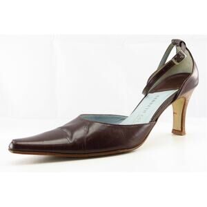 Kenneth‎ Cole Size 7.5 M Brown Ankle Strap Leather Women Sandal Shoes
